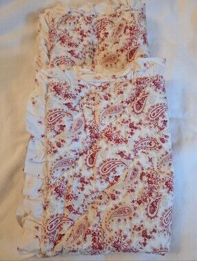 2 Simply Shabby Chic Paisley And Rosebud Pillow Shams, Standard